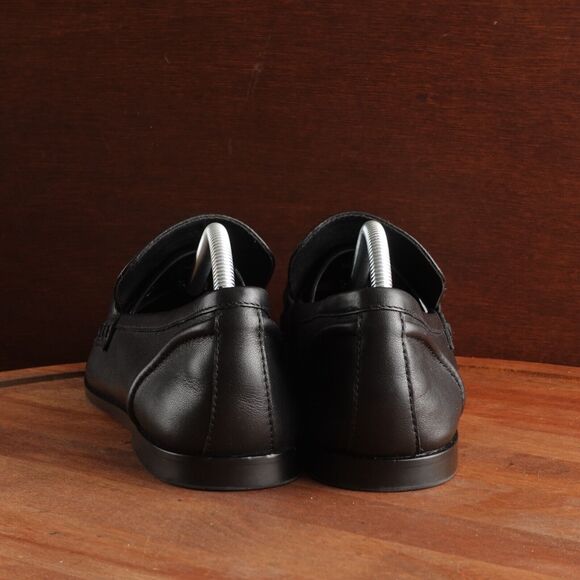 Jeffrey Campbell Loafer Womens SZ 9.5 BLK Velviteen Leather Slip On Horse Bit - Picture 6 of 13